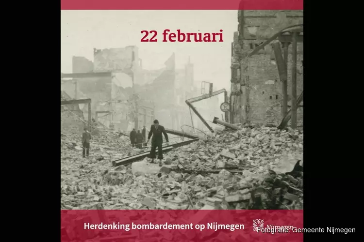 Herdenking bombardement Nijmegen 22 februari 2023